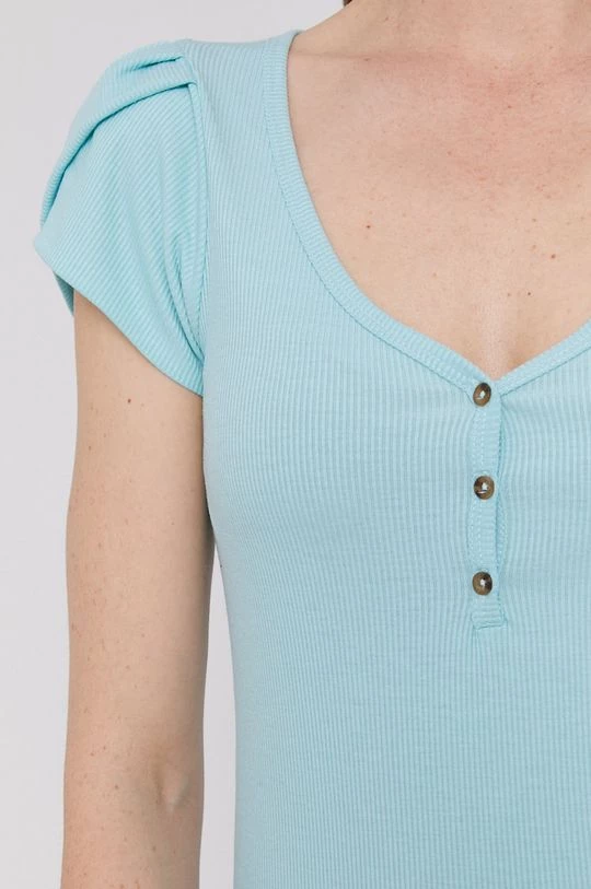 Κοντομάνικο Μπλουζάκι Pepe Jeans DORIS χρώμα: τιρκουάζ 6 Κοντομάνικο Μπλουζάκι Pepe Jeans DORIS χρώμα: τιρκουάζ - Image 4