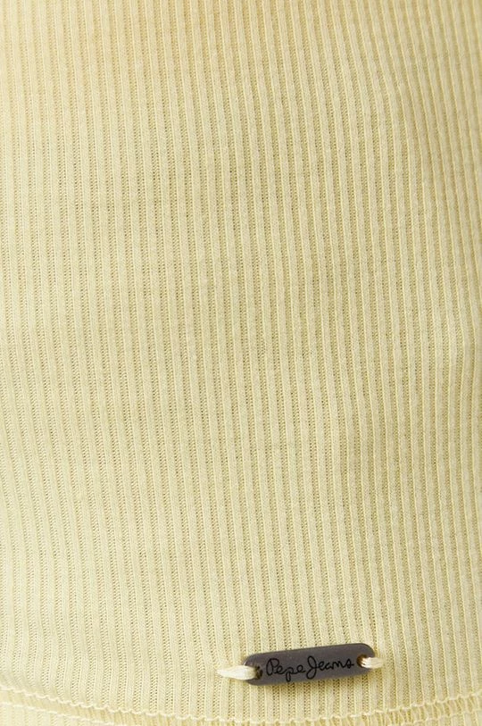 Κοντομάνικο Μπλουζάκι Pepe Jeans DORIS χρώμα: κίτρινο 7 Κοντομάνικο Μπλουζάκι Pepe Jeans DORIS χρώμα: κίτρινο - Image 5