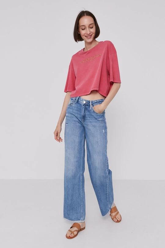 Κοντομάνικο Μπλουζάκι Pepe Jeans DANIELLA χρώμα: ροζ 4 Κοντομάνικο Μπλουζάκι Pepe Jeans DANIELLA χρώμα: ροζ - Image 2