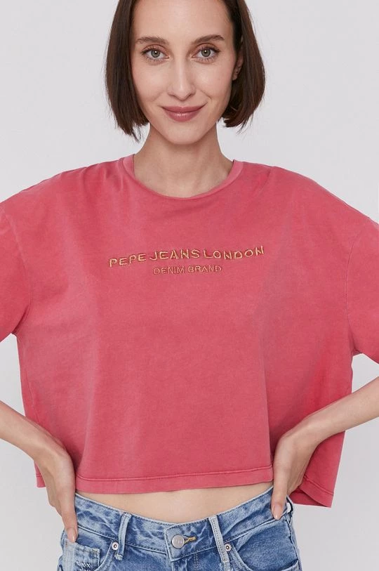 Κοντομάνικο Μπλουζάκι Pepe Jeans DANIELLA χρώμα: ροζ 6 Κοντομάνικο Μπλουζάκι Pepe Jeans DANIELLA χρώμα: ροζ - Image 4