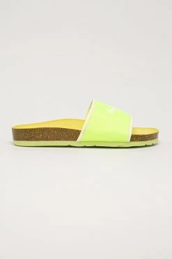 Σαγιονάρες Pepe Jeans - Παντόφλες Oban Soft κίτρινο πράσινο