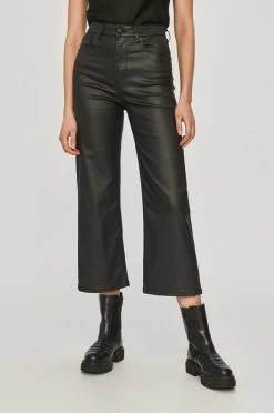 Υφασμάτινα Pepe Jeans - Παντελόνι Lexa Gloss μαύρο