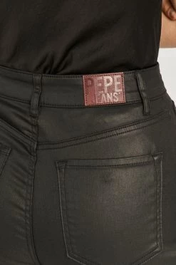 Υφασμάτινα Pepe Jeans - Παντελόνι Lexa Gloss μαύρο -Pepe Jeans Sales Store unnamed file 2708