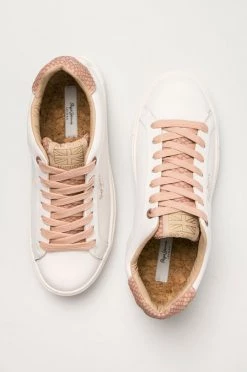 Sneakers Pepe Jeans - Υποδήματα Adams Dass λευκό -Pepe Jeans Sales Store unnamed file 2712