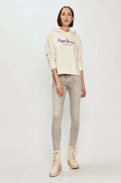 Χωρίς φερμουάρ Pepe Jeans - Βαμβακερή μπλούζα Brigitte λευκό -Pepe Jeans Sales Store unnamed file 2714