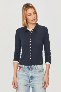 Μακρυμάνικο Pepe Jeans - Longsleeve Agnes σκούρο μπλε -Pepe Jeans Sales Store unnamed file 2728