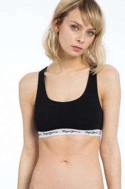 Αθλητικά σουτιέν Pepe Jeans - Σουτιέν Dixie μαύρο