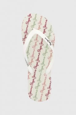 Δίχαλο Σαγιονάρες Pepe Jeans Rake Log χρώμα: άσπρο -Pepe Jeans Sales Store unnamed file 2972