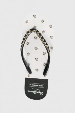 Δίχαλο Σαγιονάρες Pepe Jeans Rake Preppy χρώμα: μαύρο -Pepe Jeans Sales Store unnamed file 2987