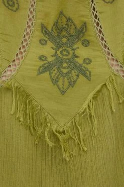 Μπλούζες Βαμβακερή μπλούζα Pepe Jeans Lisle χρώμα: πράσινο -Pepe Jeans Sales Store unnamed file 30