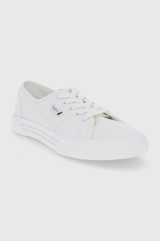Χαμηλά Πάνινα παπούτσια Pepe Jeans Brady W Shine χρώμα: άσπρο 4 Χαμηλά Πάνινα παπούτσια Pepe Jeans Brady W Shine χρώμα: άσπρο - Image 2