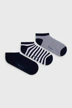 Κάλτσες Pepe Jeans Valery (3-pack) χρώμα: ναυτικό μπλε