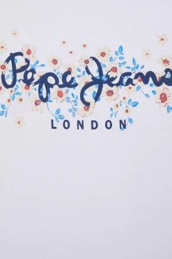 Κοντομάνικο Μπλουζάκι Pepe Jeans Bego χρώμα: άσπρο -Pepe Jeans Sales Store unnamed file 3022