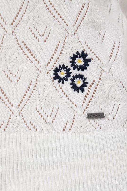 Αμάνικος Βαμβακερό τοπ Pepe Jeans Peggy άσπρο 7 Αμάνικος Βαμβακερό τοπ Pepe Jeans Peggy άσπρο - Image 5
