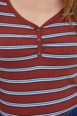 Μακρυμάνικο Longsleeve Pepe Jeans WANDA χρώμα: καφέ -Pepe Jeans Sales Store unnamed file 3065