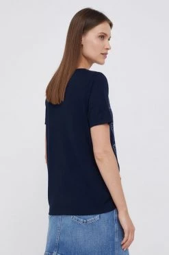 Κοντομάνικο Μπλουζάκι Pepe Jeans MINA χρώμα: ναυτικό μπλε -Pepe Jeans Sales Store unnamed file 3074