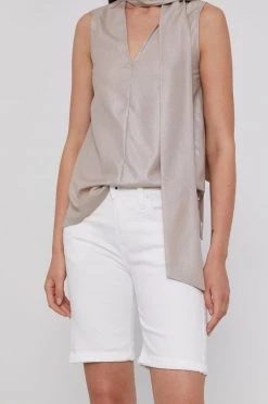 Σορτς Pepe Jeans χρώμα: άσπρο