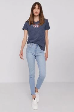 Κοντομάνικο Μπλουζάκι Pepe Jeans χρώμα: ναυτικό μπλε -Pepe Jeans Sales Store unnamed file 3088