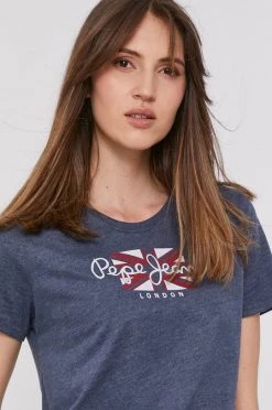 Κοντομάνικο Μπλουζάκι Pepe Jeans χρώμα: ναυτικό μπλε -Pepe Jeans Sales Store unnamed file 3090