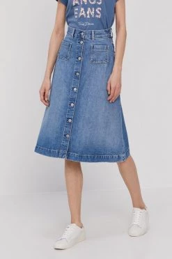 Φούστες Τζιν φούστα Pepe Jeans ANNABELLE 70'S μπλε