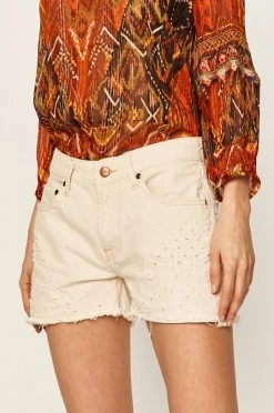 Σορτς Pepe Jeans - Тζιν σορτς Mable κρεμ