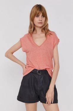 Κοντομάνικο Μπλουζάκι Pepe Jeans χρώμα: πορτοκαλί