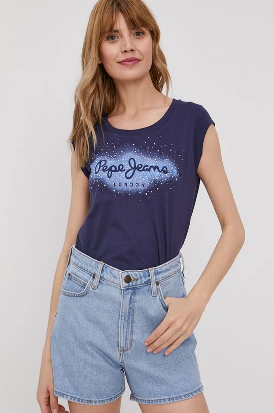 Κοντομάνικο Μπλουζάκι Pepe Jeans CAMILA ναυτικό μπλε 3 Κοντομάνικο Μπλουζάκι Pepe Jeans CAMILA ναυτικό μπλε