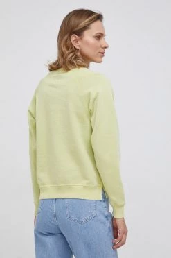 Χωρίς φερμουάρ Βαμβακερή μπλούζα Pepe Jeans AMY χρώμα: πράσινο -Pepe Jeans Sales Store unnamed file 344