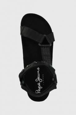 Σανδάλια Pepe Jeans Oban Star χρώμα: μαύρο -Pepe Jeans Sales Store unnamed file 3506