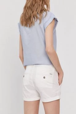Σορτς Pepe Jeans BALBOA χρώμα: άσπρο -Pepe Jeans Sales Store unnamed file 3557