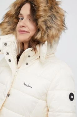 Μακριά μπουφάν Μπουφάν Pepe Jeans μπεζ -Pepe Jeans Sales Store unnamed file 3616