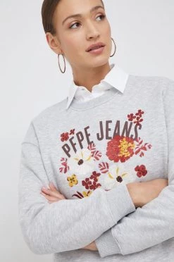Χωρίς φερμουάρ Μπλούζα Pepe Jeans γκρι,