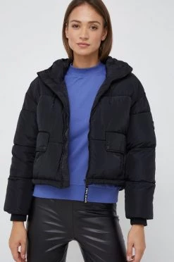 Κοντά μπουφάν Μπουφάν Pepe Jeans μαύρο,