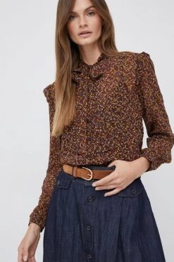 Πουκάμισα Πουκάμισο Pepe Jeans καφέ