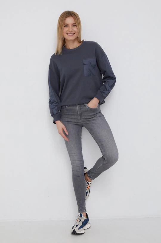 Χωρίς φερμουάρ Μπλούζα Pepe Jeans ATINA χρώμα: γκρι 4 Χωρίς φερμουάρ Μπλούζα Pepe Jeans ATINA χρώμα: γκρι - Image 2