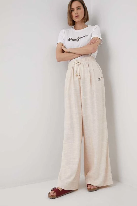 Κοντομάνικο Βαμβακερό μπλουζάκι Pepe Jeans Babette άσπρο 4 Κοντομάνικο Βαμβακερό μπλουζάκι Pepe Jeans Babette άσπρο - Image 2