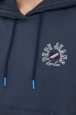 Χωρίς φερμουάρ Βαμβακερή μπλούζα Pepe Jeans χρώμα: ναυτικό μπλε, -Pepe Jeans Sales Store unnamed file 3706