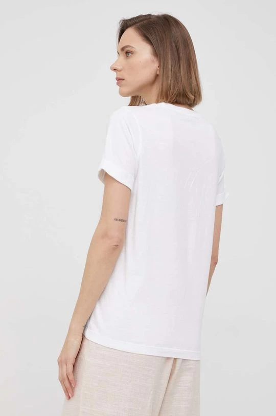 Κοντομάνικο Βαμβακερό μπλουζάκι Pepe Jeans Babette άσπρο 5 Κοντομάνικο Βαμβακερό μπλουζάκι Pepe Jeans Babette άσπρο - Image 3