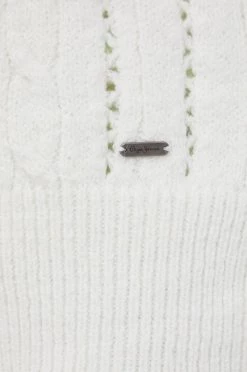 Χωρίς φερμουάρ Πουλόβερ Pepe Jeans PIA χρώμα: άσπρο -Pepe Jeans Sales Store unnamed file 381