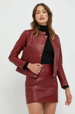 Κοντά μπουφάν Μπουφάν Pepe Jeans κάστανο