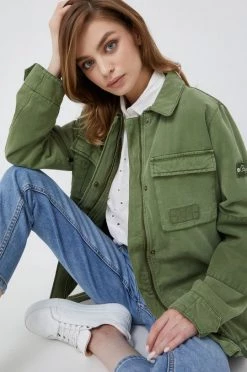 Κοντά μπουφάν Μπουφάν Pepe Jeans πράσινο -Pepe Jeans Sales Store unnamed file 3882