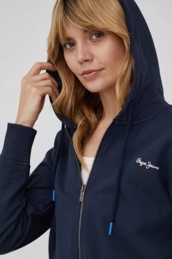 Με φερμουάρ Βαμβακερή μπλούζα Pepe Jeans Calista Zipper χρώμα: ναυτικό μπλε, -Pepe Jeans Sales Store unnamed file 3918