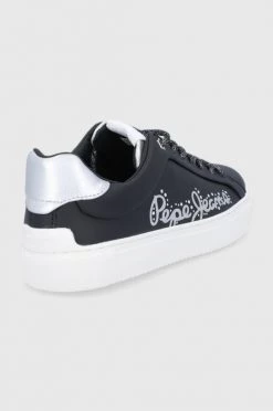 Sneakers Δερμάτινα παπούτσια Pepe Jeans μαύρο -Pepe Jeans Sales Store unnamed file 3942