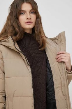 Μακριά μπουφάν Μπουφάν Pepe Jeans Gus μπεζ -Pepe Jeans Sales Store unnamed file 3956