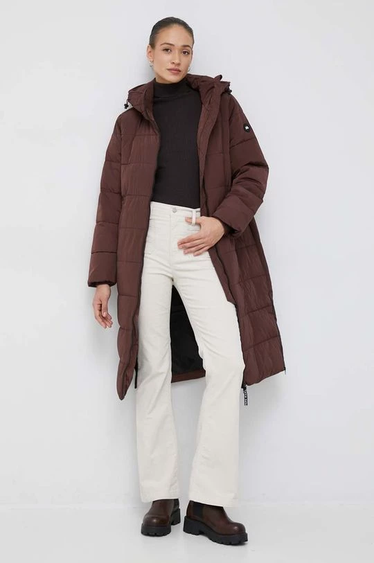 Μακριά μπουφάν Μπουφάν Pepe Jeans Gus καφέ 4 Μακριά μπουφάν Μπουφάν Pepe Jeans Gus καφέ - Image 2