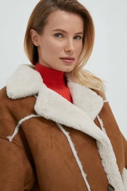 Μακριά μπουφάν Μπουφάν Pepe Jeans Althea καφέ -Pepe Jeans Sales Store unnamed file 3972