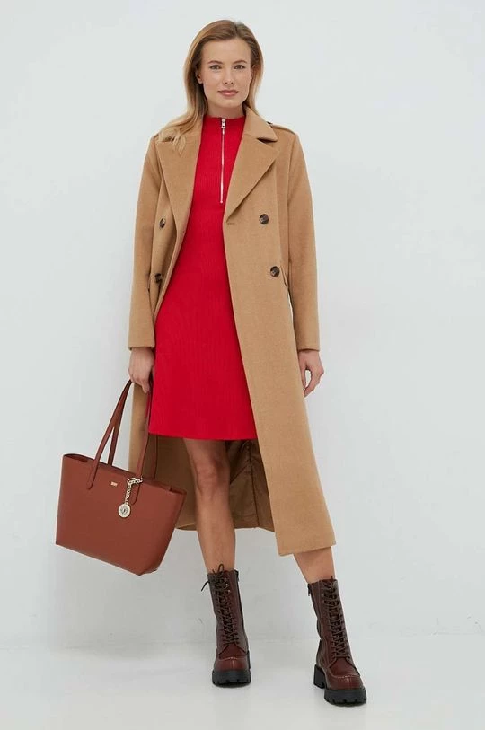 Παλτά Μάλλινο παλτό Pepe Jeans Alice μπεζ 4 Παλτά Μάλλινο παλτό Pepe Jeans Alice μπεζ - Image 2