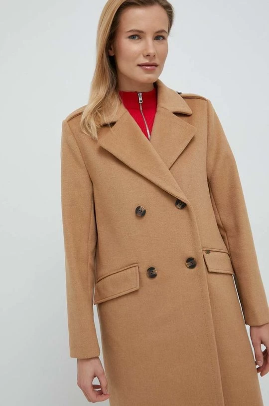 Παλτά Μάλλινο παλτό Pepe Jeans Alice μπεζ 6 Παλτά Μάλλινο παλτό Pepe Jeans Alice μπεζ - Image 4