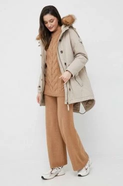 Μακριά μπουφάν Μπουφάν Pepe Jeans Aria μπεζ