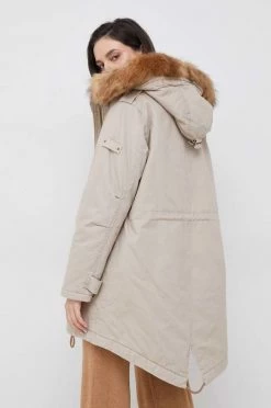 Μακριά μπουφάν Μπουφάν Pepe Jeans Aria μπεζ -Pepe Jeans Sales Store unnamed file 3989